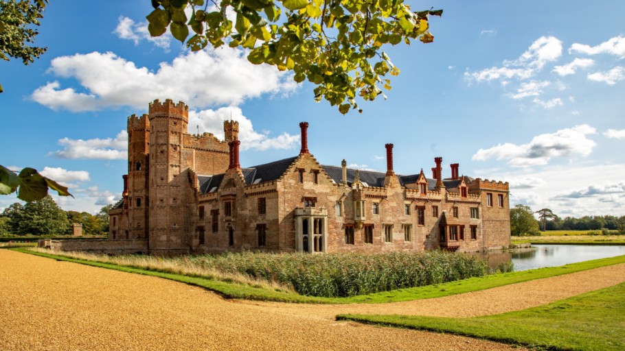 Oxburgh Hall, Norfolk, moated medieval manor