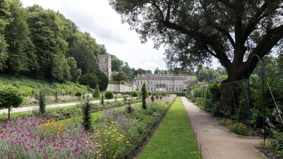 West Front Gardens Dyrham Park Gloucestershire